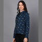 Women's Stylish printed crepe shirt Coral Printed